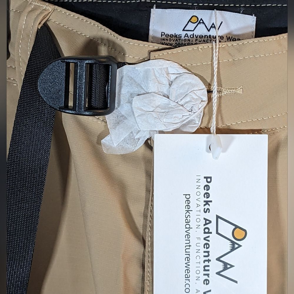 Peeks Adventure Wear Khaki Hiking Pants New With Tags Size 4 - Picture 6 of 8